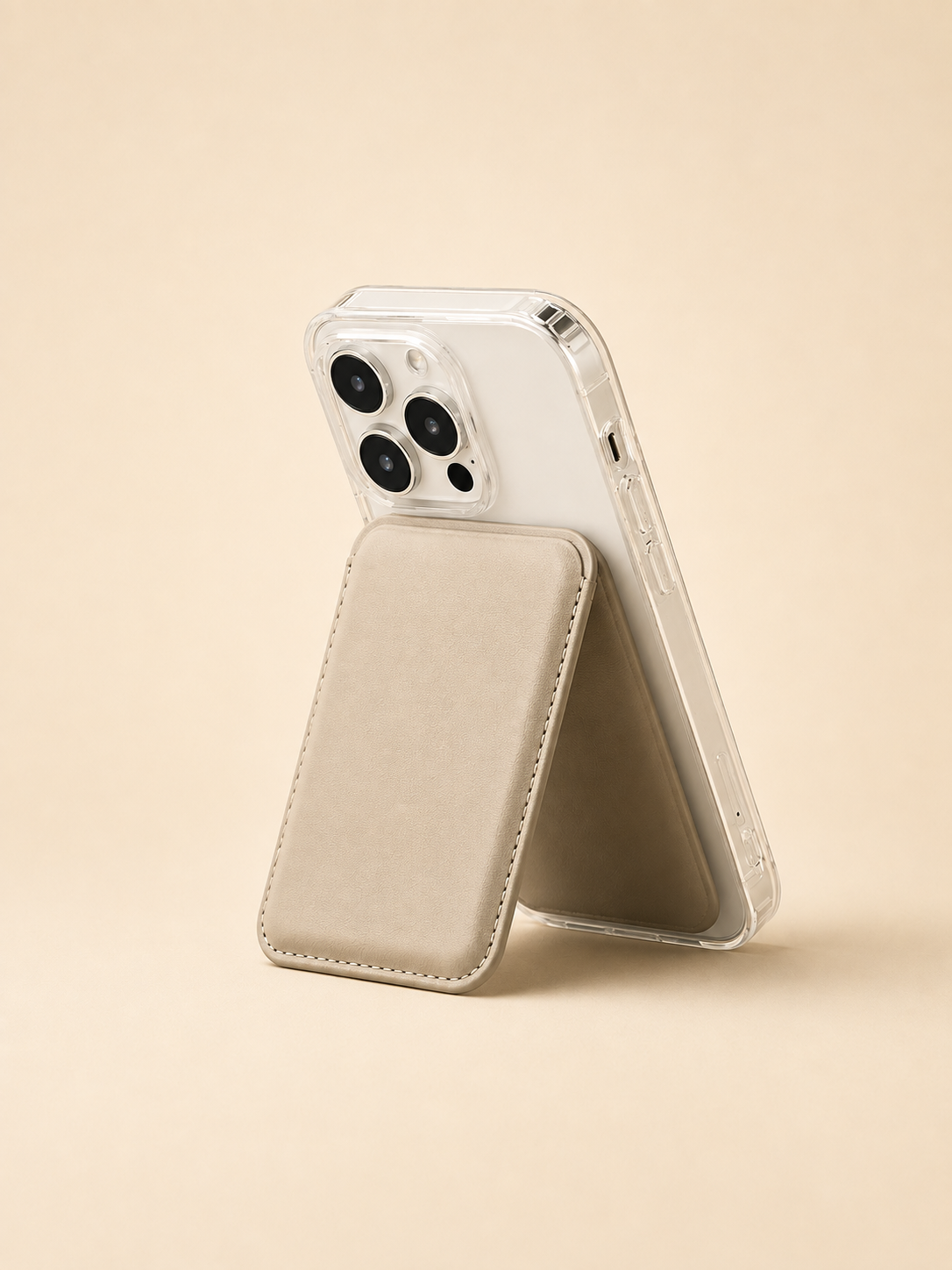 Leather Phone Stand Wallet